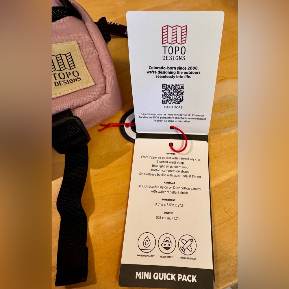 Topo Designs Pink Travel Bag - Picture 9 of 9